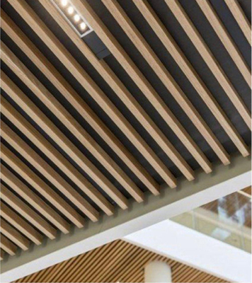 wood polymer composite ceiling